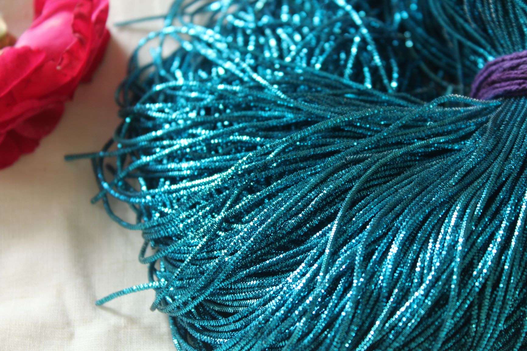 Turquoise Blue Bullion WireFrench wirenakshi 1mm