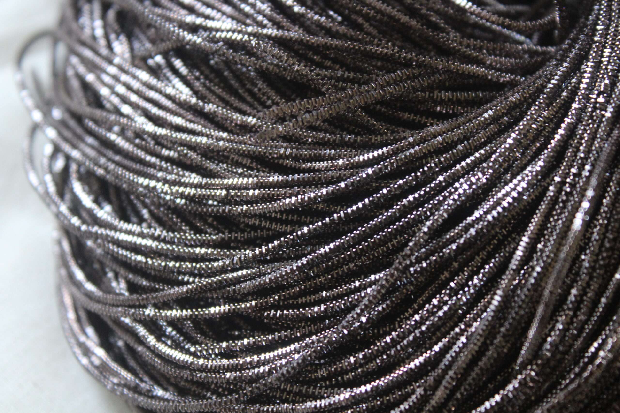 Brownish Grey Bullion Wire-French wire-nakshi-1mm